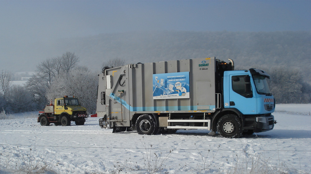 camion collecte SICTOM Zone Lons Le Saunier