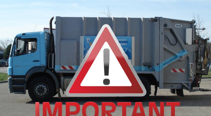 Collectes non effectuées samedi 3 janvier 2026 : rattrapages !
