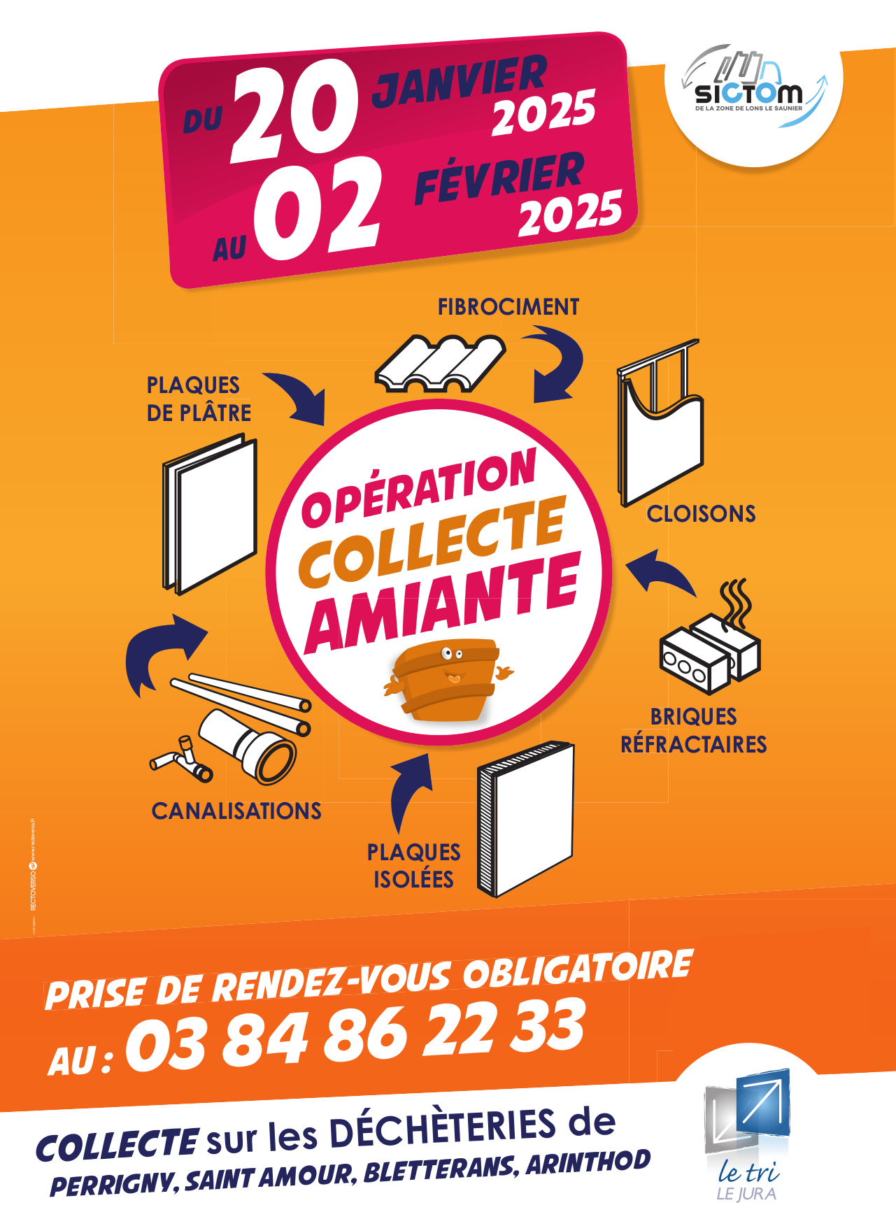 Affiche Collecte Amiante 2025